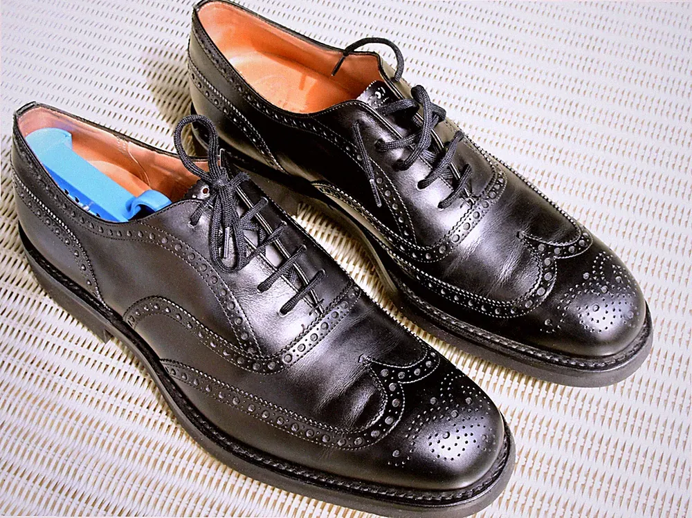 Church´s Business Schuh Leder Loafer Budapester Oxford Gr. 8,5 E 43,5 Brogues