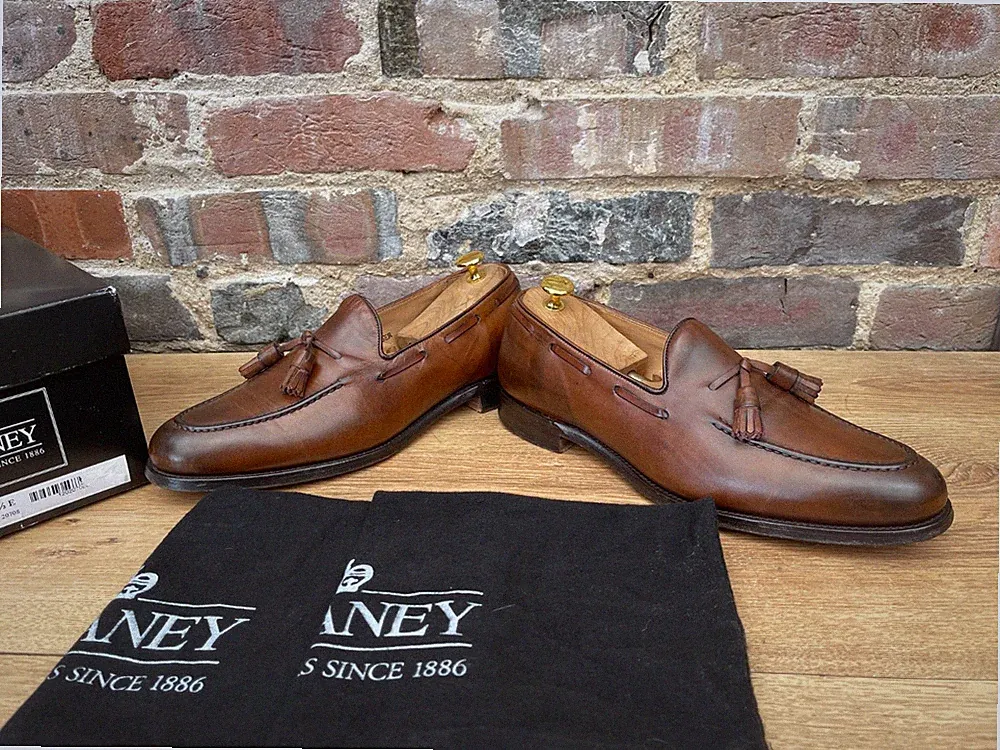 Church’s Cheaney Herren Lederschuhe Tassel Loafer UK 8.5 US 9.5 EU 42.5 E-Moll