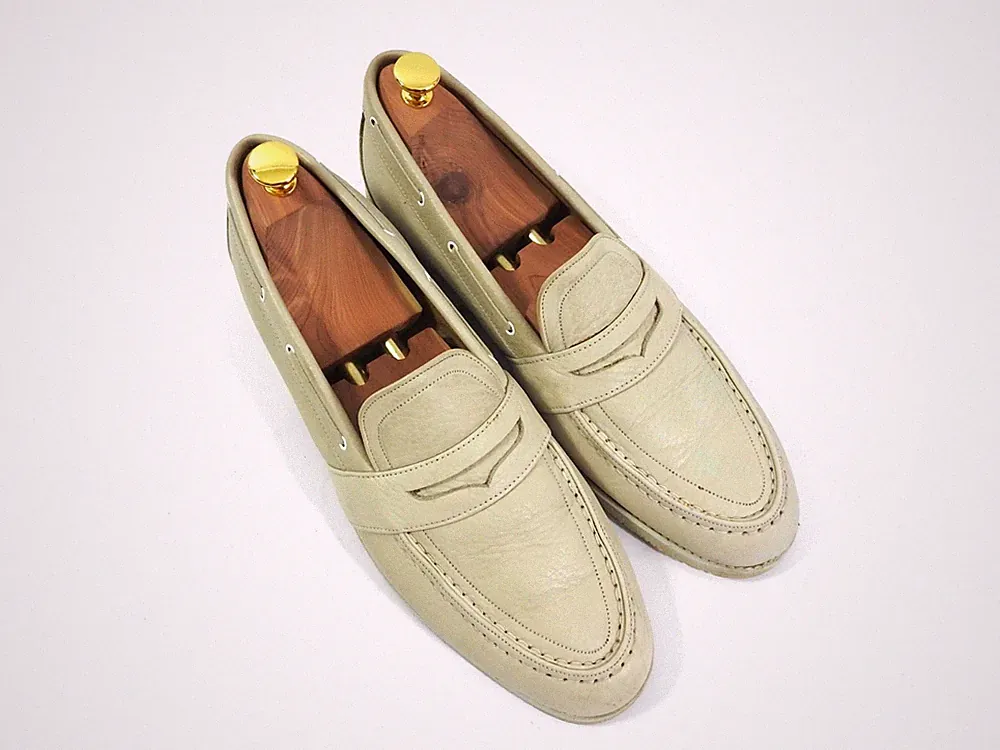 Church's Cheaney Herren Schuhe Loafer Bootdeck, Ivory, UK 11/US 12/EU 45 E