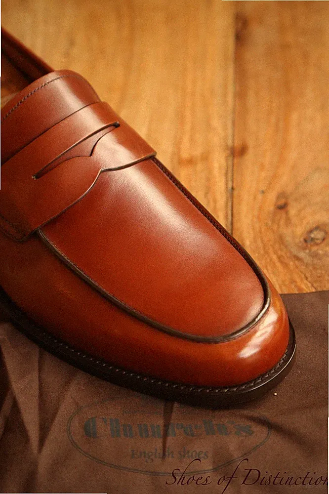 Church's hellbraune Milford Penny Halbschuhe Schuhe Herren UK 13 EU 46 US 14