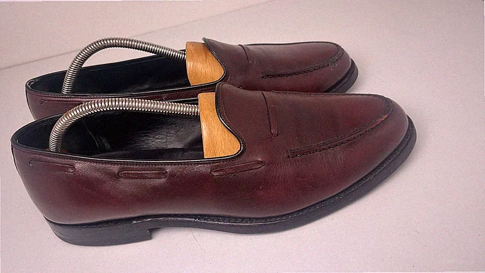 Church’s Herren Loafer Leder Bordeaux UK 10 EU 45 Penny Loafers Made in England