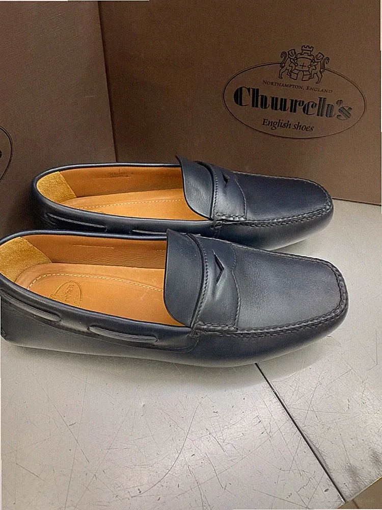 Church's Louis III Halbschuh mit Gummiboden Leder blau