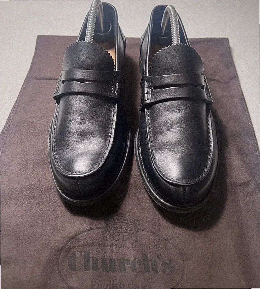 Church’s Pembrey Halbschuh Lederboden schwarz Herren 41