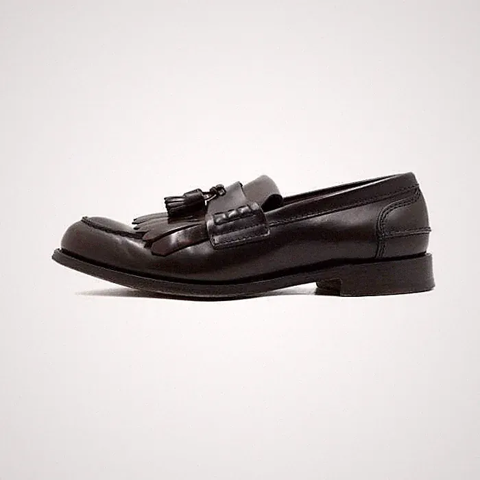 Churchs Herren Halbschuhe braun glänzend Leder Quaste 52448 152898029 [U]