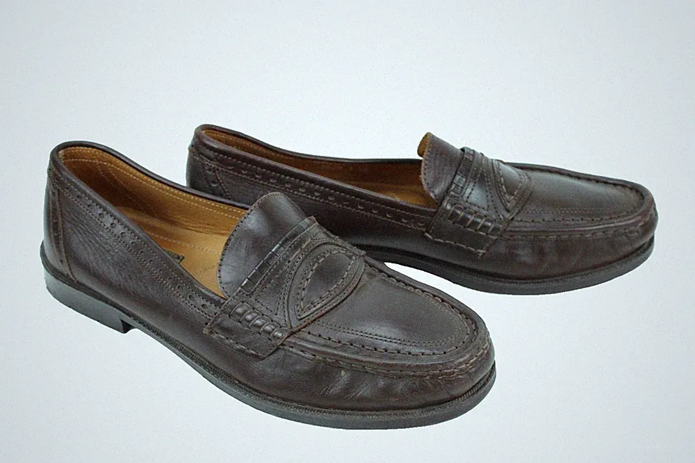 Cincinatti Mokassins Herren Schuhe Slipper Leder braun Gr. 45 Loafer FS241