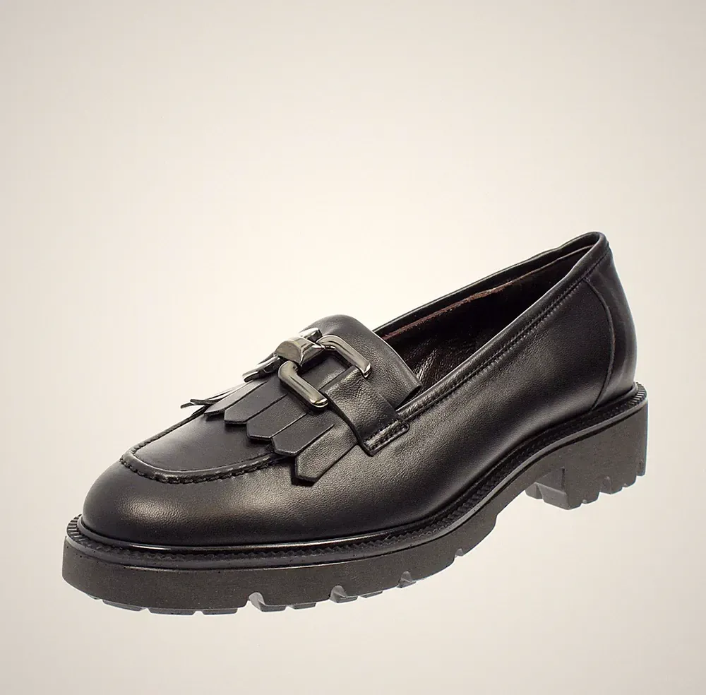 Cinzia Valle schwarze Leder Halbschuhe - Damen Schuhe Halbschuhe und Komfortschuhe