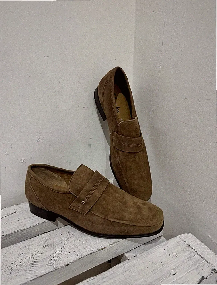 Clark's Ackerman Herren Leder Slipper Halbschuhe Wildleder elegante Schuhe UK Größe 10 G