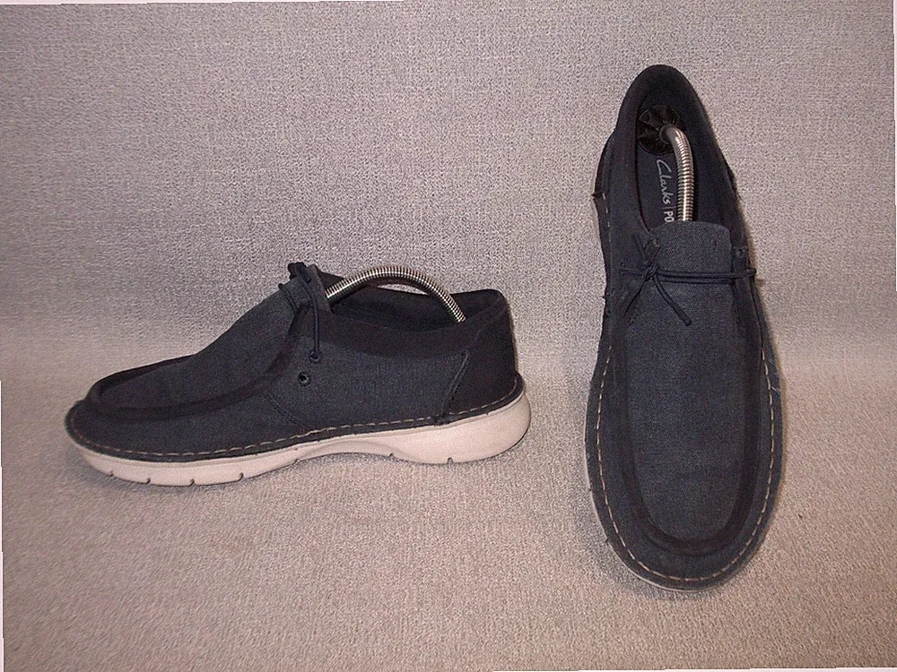 Clarks Canvas Colehill Easy Loafer Schuhe UK 8,5 EUR 42,5 Navy