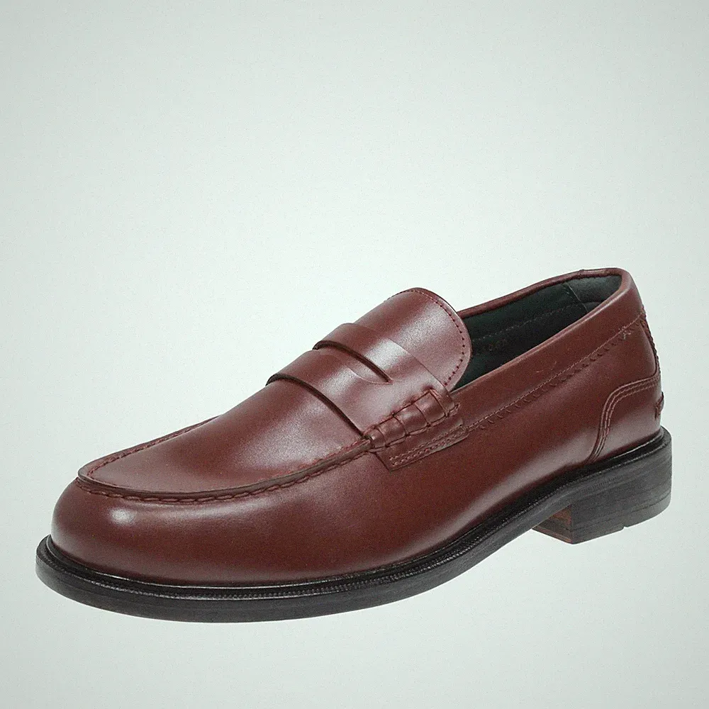 Clarks Craftjames - College-Halbschuhe aus braunem Leder - Größe 41 [7 US 25,4cm]