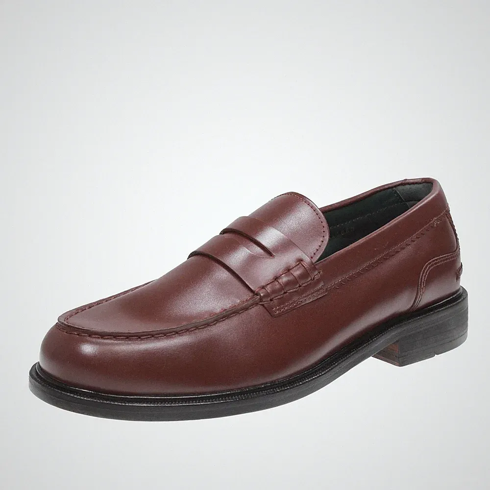 Clarks Craftjames - College-Halbschuhe aus braunem Leder - Größe 42 [8 US 26,3cm]