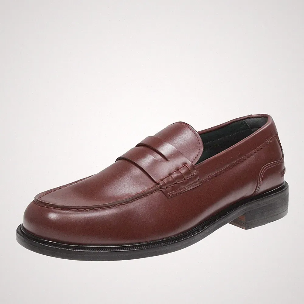 Clarks Craftjames - College-Halbschuhe aus braunem Leder - Größe 43 [9 US 27,2cm]