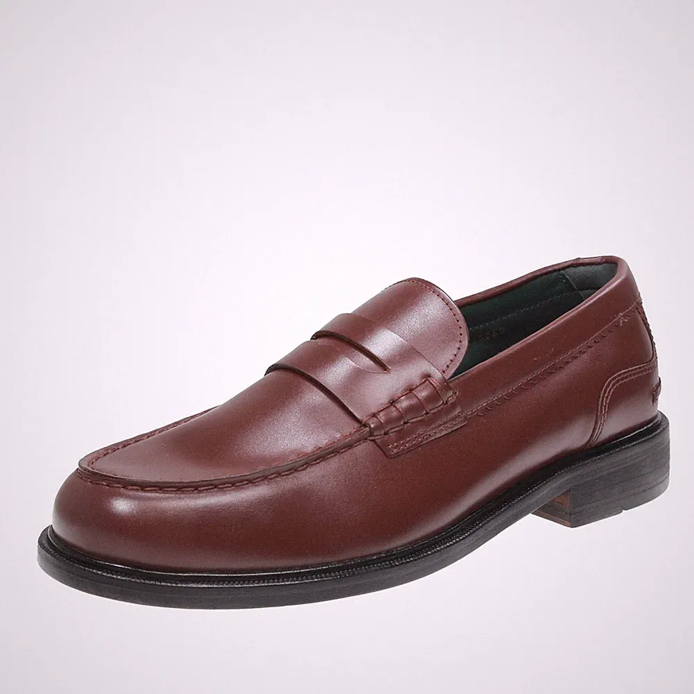 Clarks Craftjames - College-Halbschuhe aus braunem Leder - Größe 43 [9 US 27,2cm]