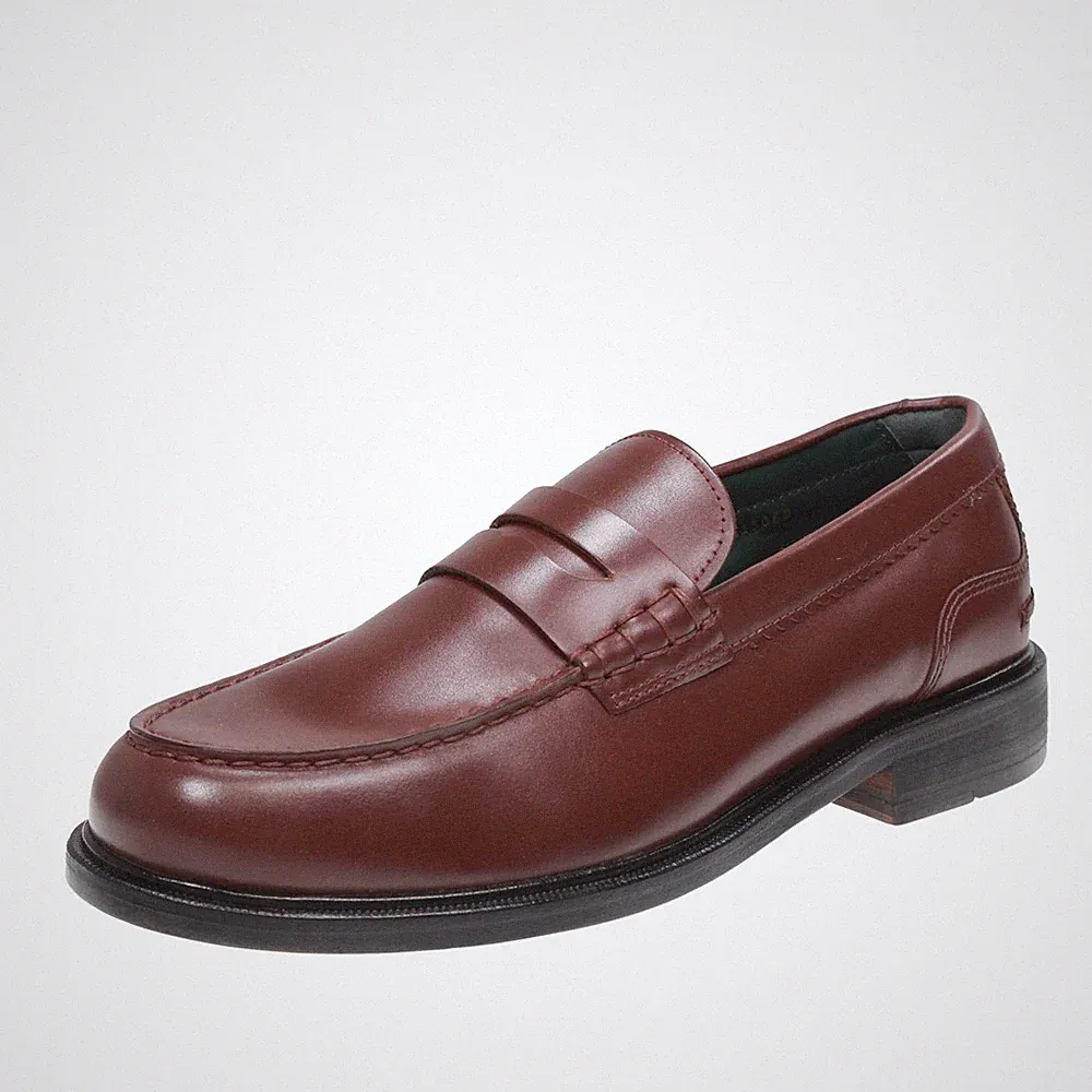 Clarks Craftjames - College-Halbschuhe aus braunem Leder - Größe 43 [9 US 27,2cm]