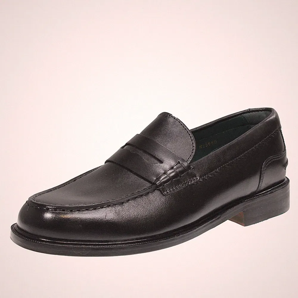 Clarks Craftjames - College Halbschuhe aus schwarzem Leder - Größe 42 [8 US 26,3cm]
