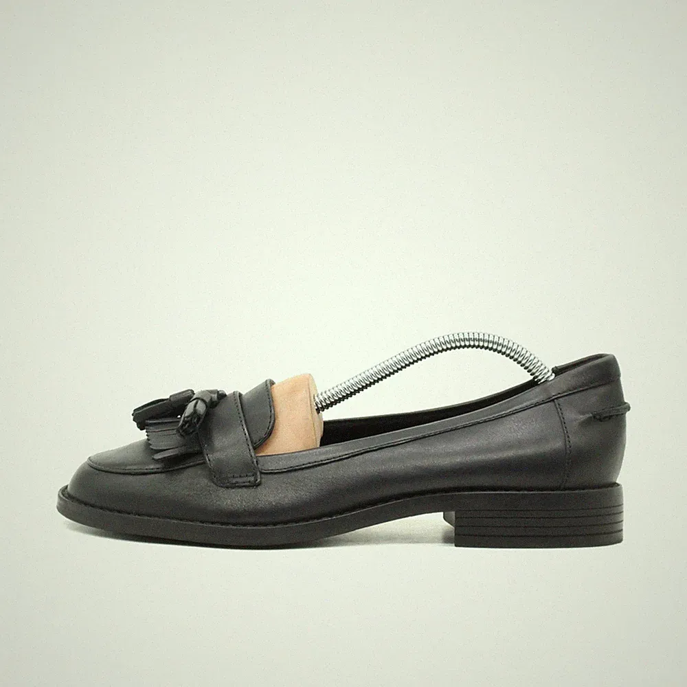 Clarks Damen 21936 Slipper schwarz Leder Low-Top , Atmungsaktiv Loafer EU 39