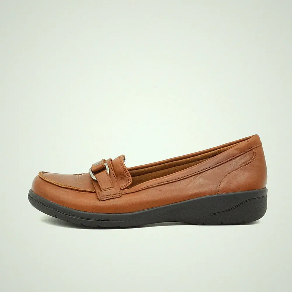 Clarks Damen Collection 261303764040 Loafer braun Komfortsohle Klassisch EU 37