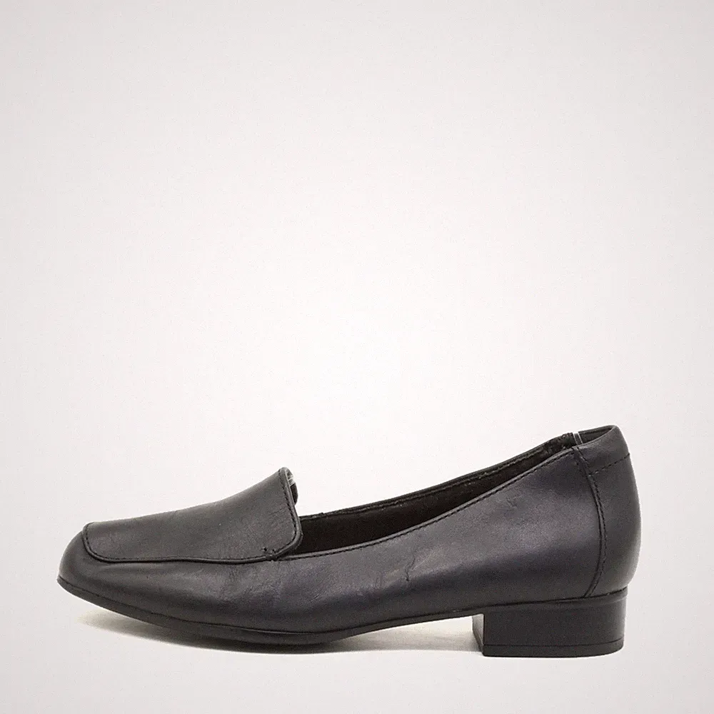 Clarks Damen Collection by Loafer Schwarz Leder Niedrig Klassisch EU 36