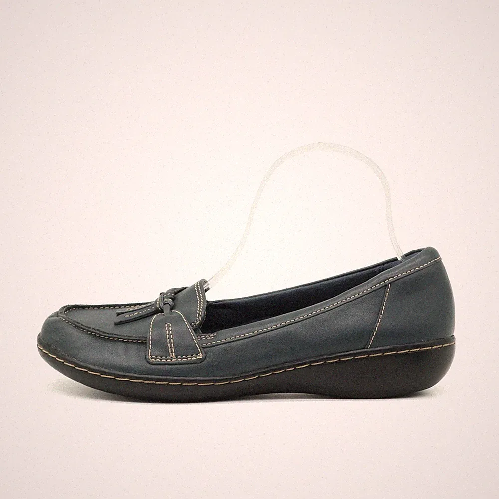 Clarks Damen Collection Ultimate Comfort 22545 Loafer blau Sohle klassisch EU 40