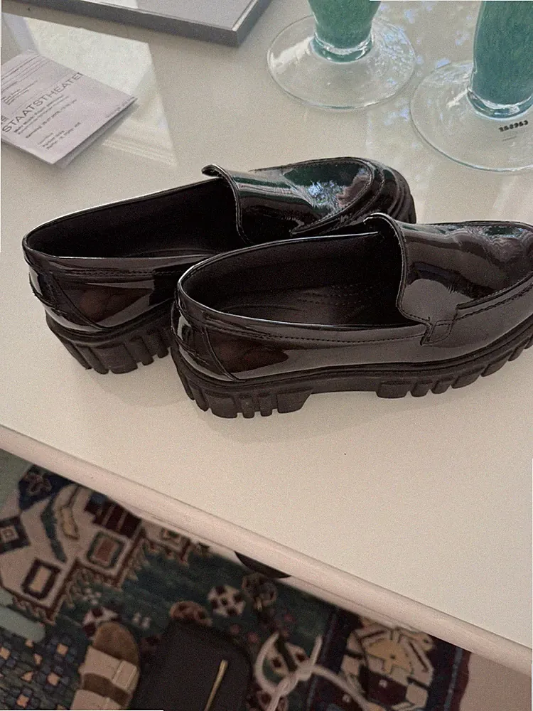 Schwarze Loafer für Herren