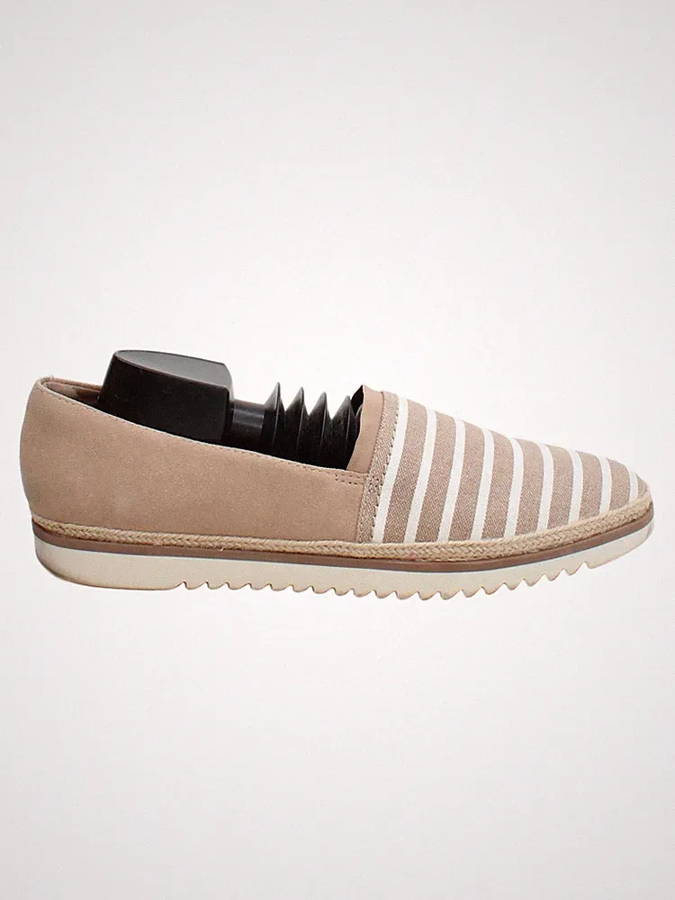 Gestreift Wildleder-Loafer