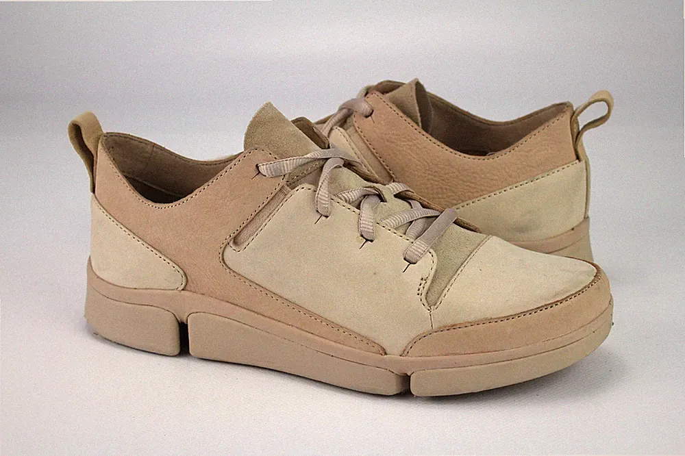 Clarks Gr.39,5 Damen Comfort Halbschuhe Slipper Loafers Leder Beige TOP i 722