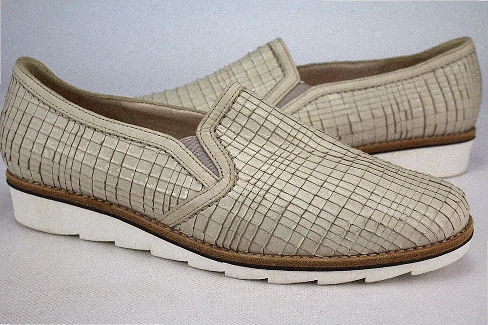 Clarks Gr.39,5 Uk.6 Damen Halbschuhe Ballerinas Slipper Loafers Leder Beige TOP