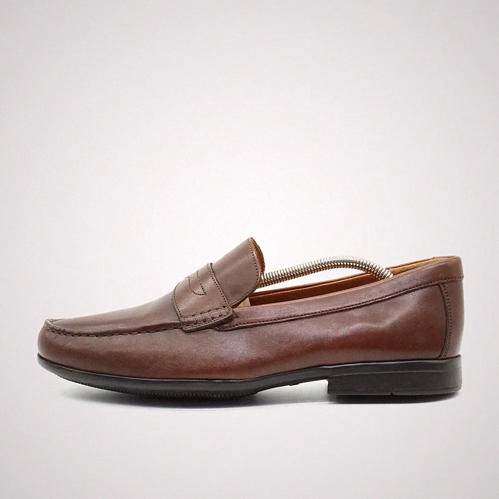 Clarks Herren Collection by Business-Schuh Braun Leder Bequem Loafer EU 42.5