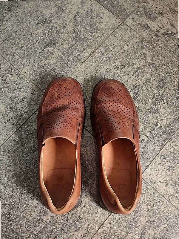Clarks Herren Halbschuhe Braun Leder