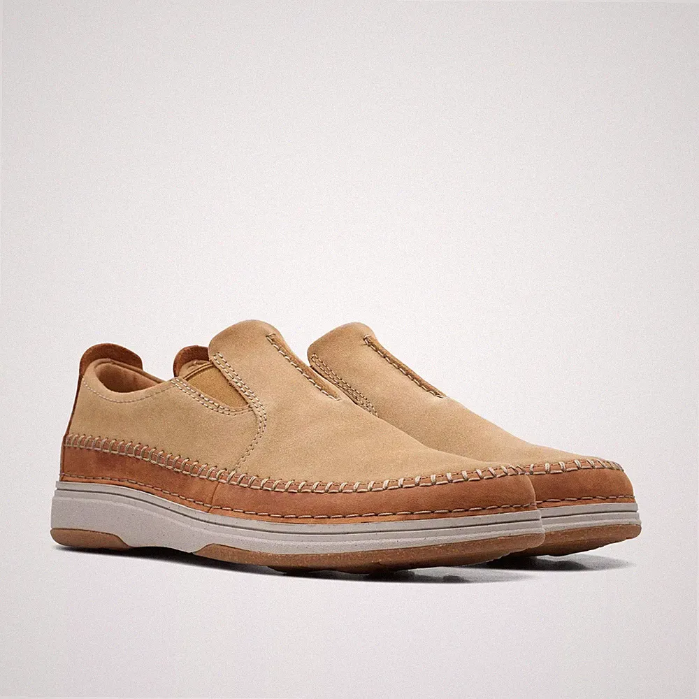 Clarks Herren Nature 5 Walk Dark Sand Slipper Active Air Cushioning UK 8,9,10 G