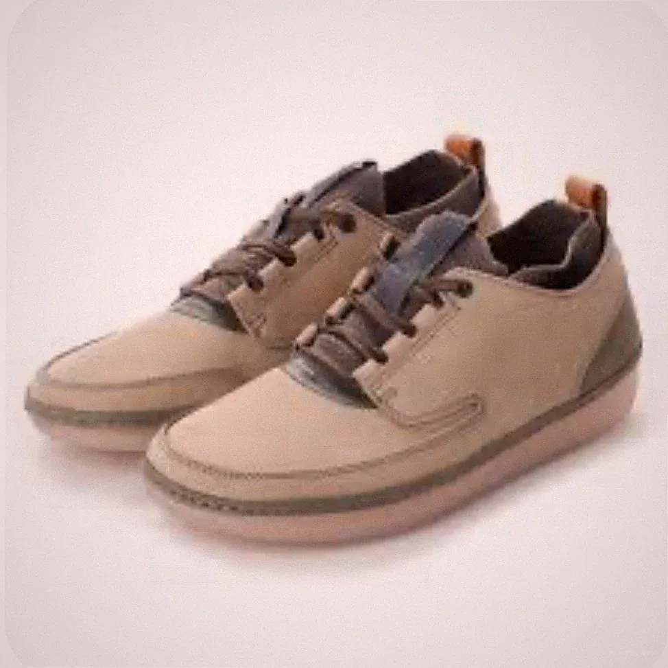 Clarks Herren Nature Iv Weich Wildleder Leder Schnürschuhe Bequem Schuhe Beige UK 11 G