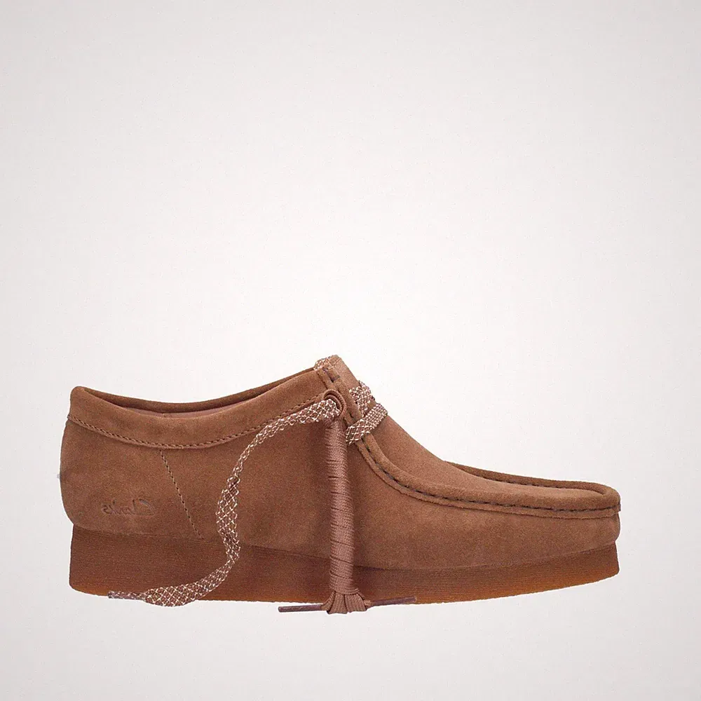 Clarks Herren Wildleder Halbschuh Cognac Wallabee 2