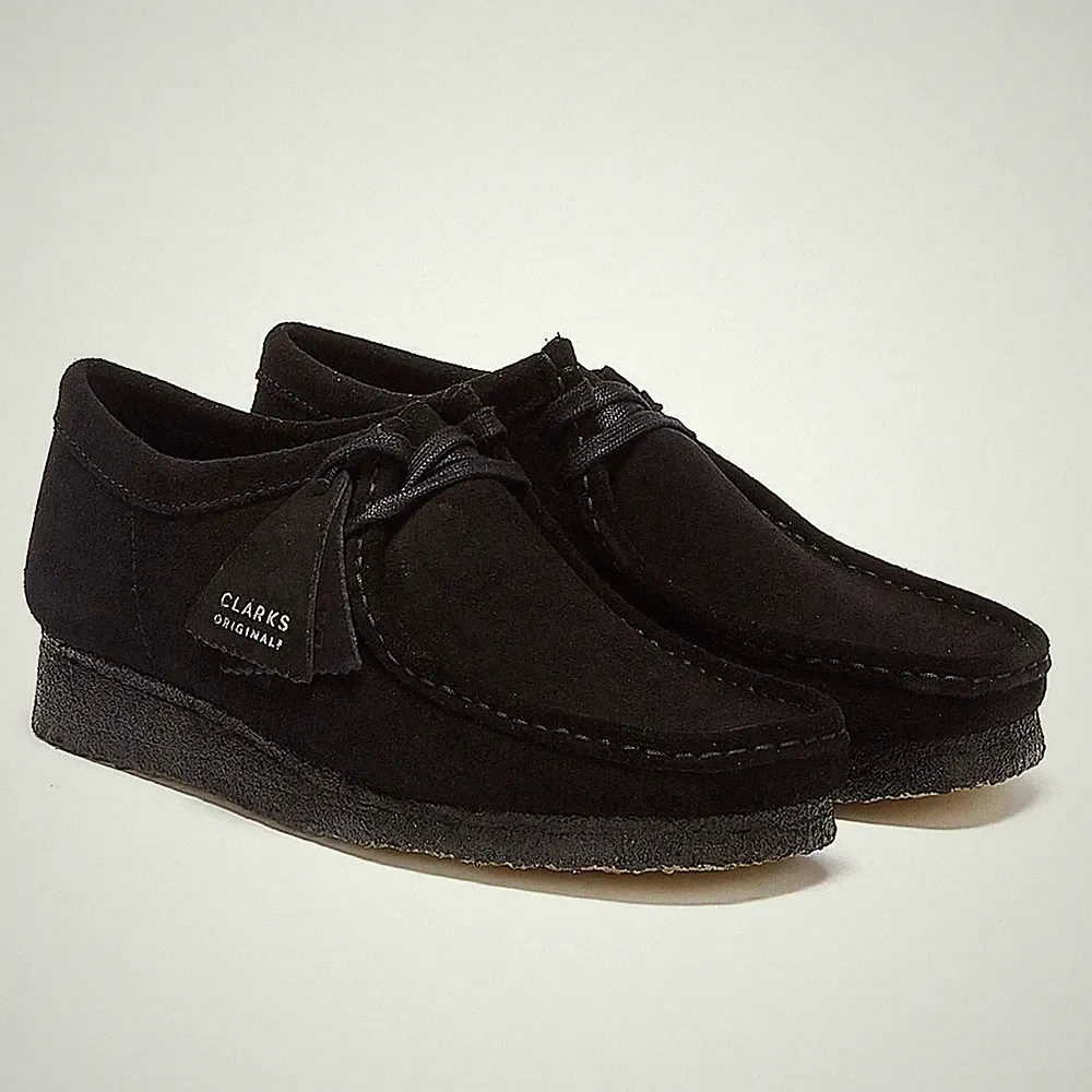 Clarks Originals Wallabee Herrenschuhe In Schwarz
