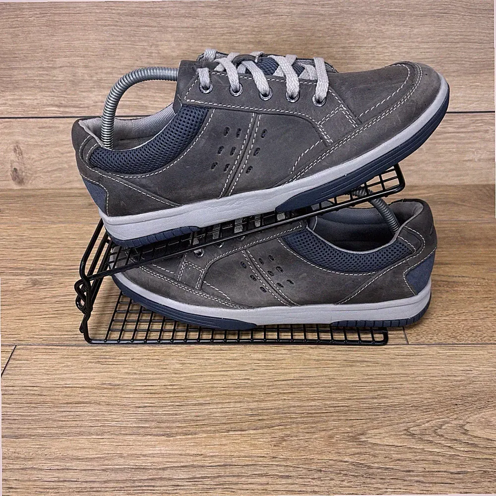 Clarks Schuhe Herren Gr. UK 7,5 Wavecamp Path dunkelgrau Wave Walk Sneaker