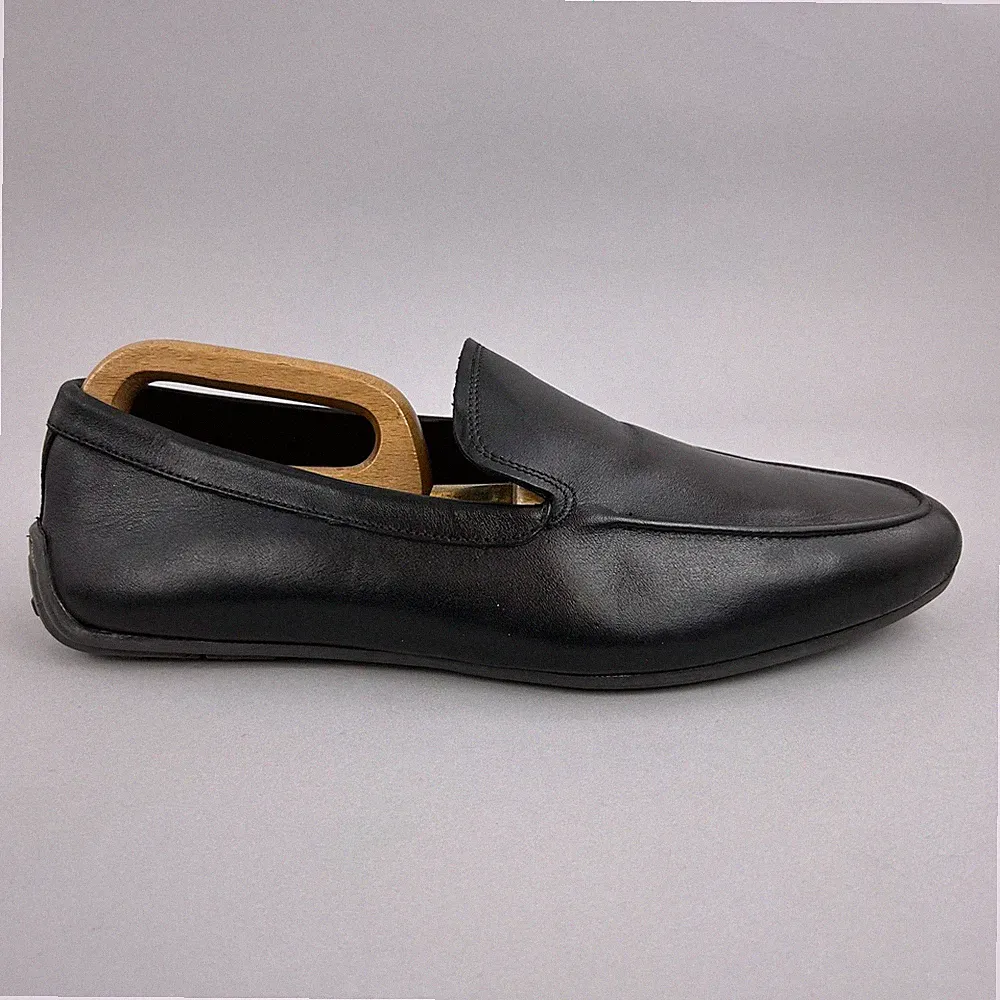 Clarks Schuhe Herren UK8,5 Schwarz Leder Slipper Halbschuhe Polster Plus Smart Komfort