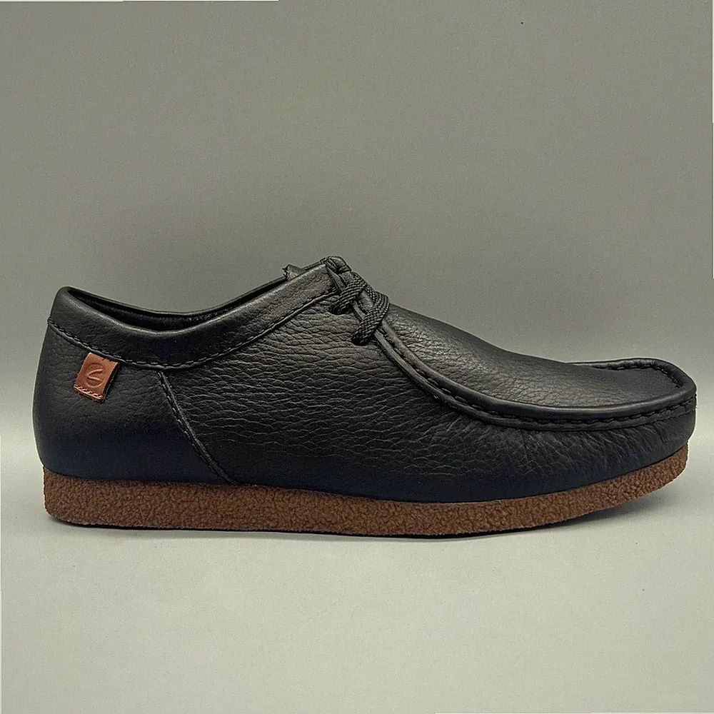 Clarks Shacre II Run schwarz Leder Chukka Derby Schuhe Herren Uk 10 G Liam Gallagher