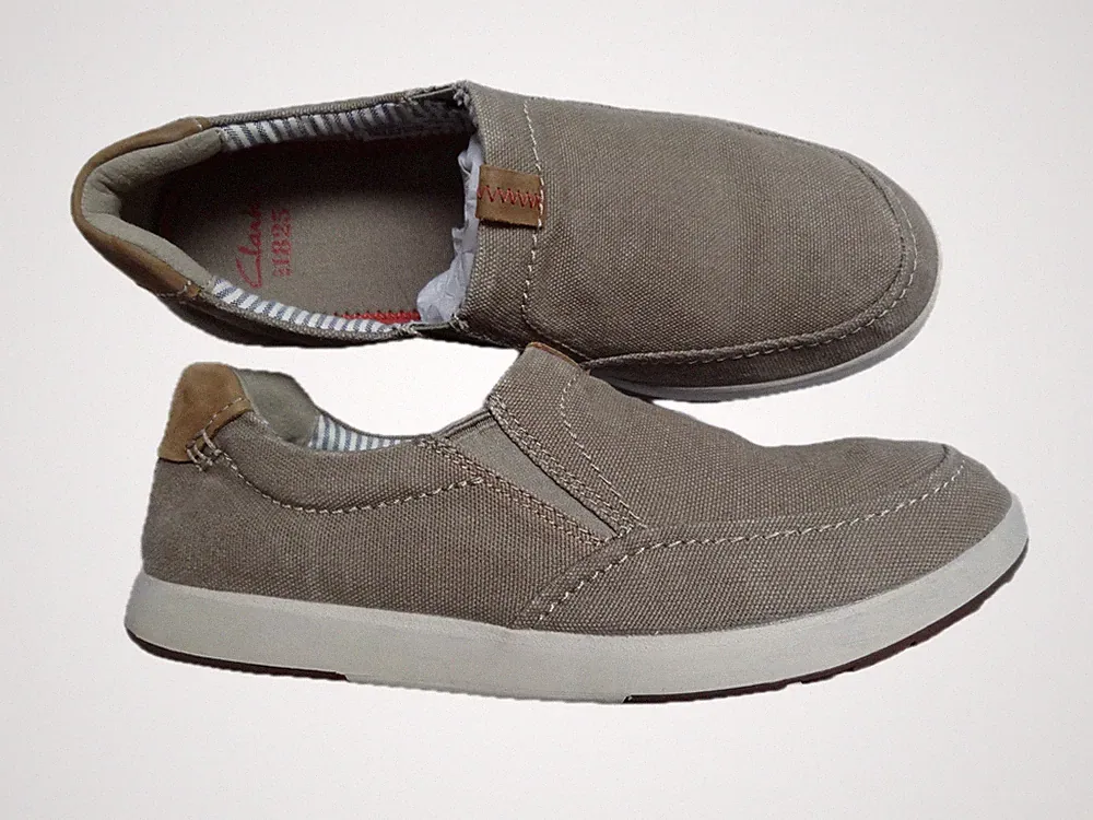 Clarks Slipper Deck Halbschuhe Driving Leder Schuhe UVP 59,50£ UK-Größe 8,5 - gebraucht