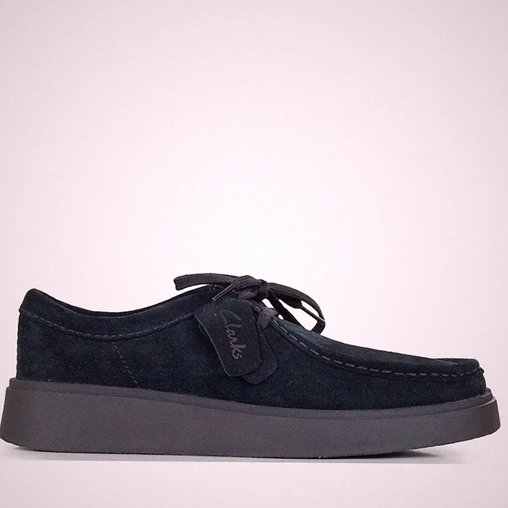 Clarks Torview G Herren Schwarze Wildleder Loafer Freizeit 26183435