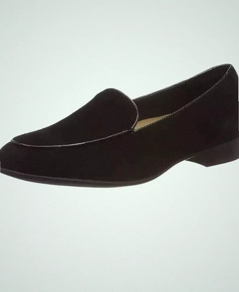 Clarks UN Blush Ease schlichte schwarze Damen-Slipper aus Wildleder Loafer Schuhe 4 D