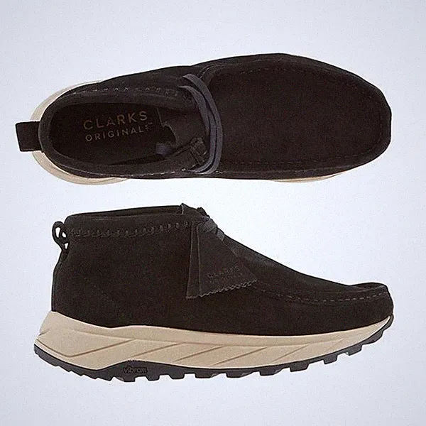 Clarks Walaibi Eden Schwarze Wildleder Slipper 26173320 144766890