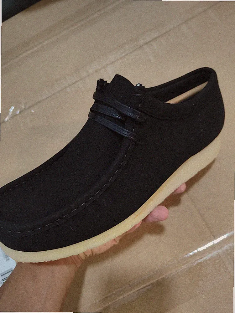CLARKS Wallabee HERREN - blaues Wildleder - Größe 39,5
