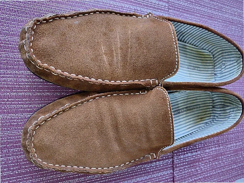 Claudio Conti Herren Loafer Mokassin Wildleder Braun Gr. 44