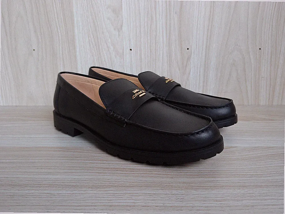 Coach Janie Leder-Loafer WELTWEITER VERSAND T/1114
