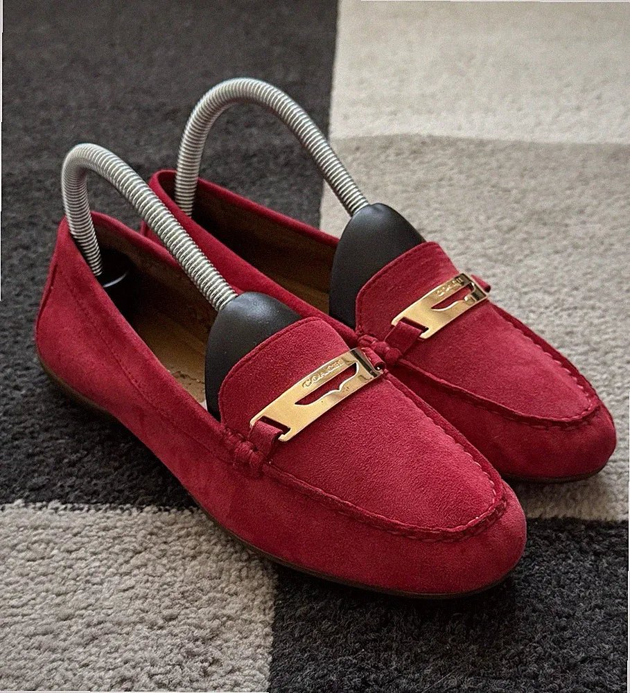 Coach Suede Loafer Olympia (Rot) Gr 36.5