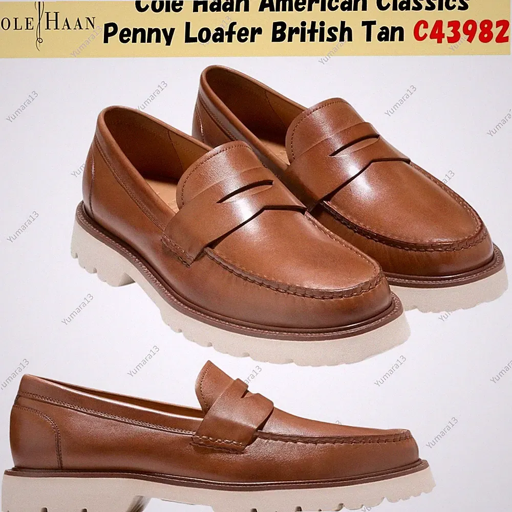 Cole Haan American Classics Penny Loafer British Tan C43982 Herren Gr.