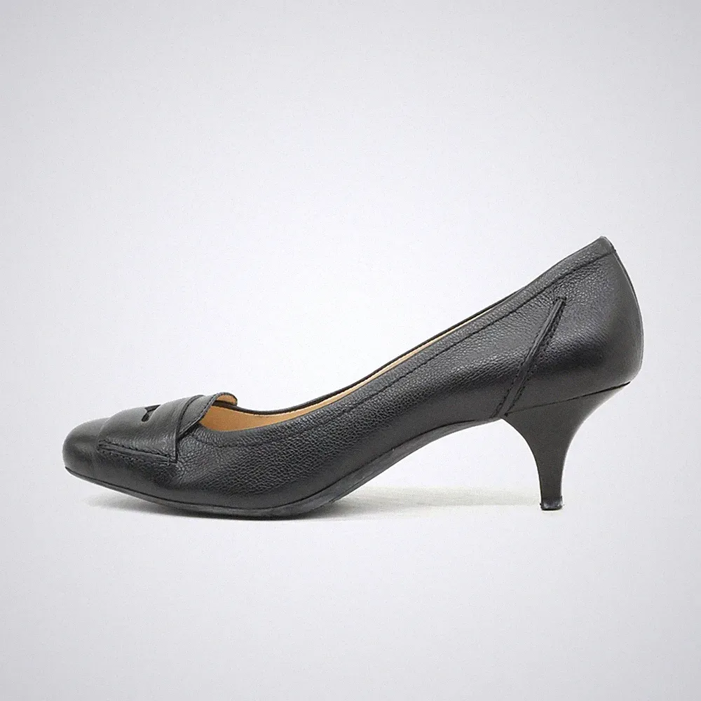 Cole Haan Damen Absatzschuhe EU 40 Loafer Pumps Schwarz Rutschfeste Sohle