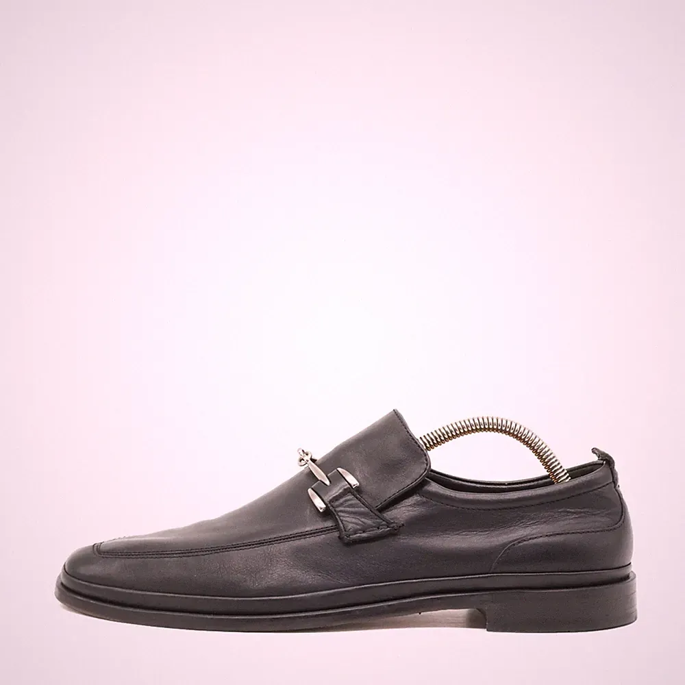 Cole Haan Herren Businessschuhe Schwarz Leder Komfort, Mokassin Loafer EU 41,5