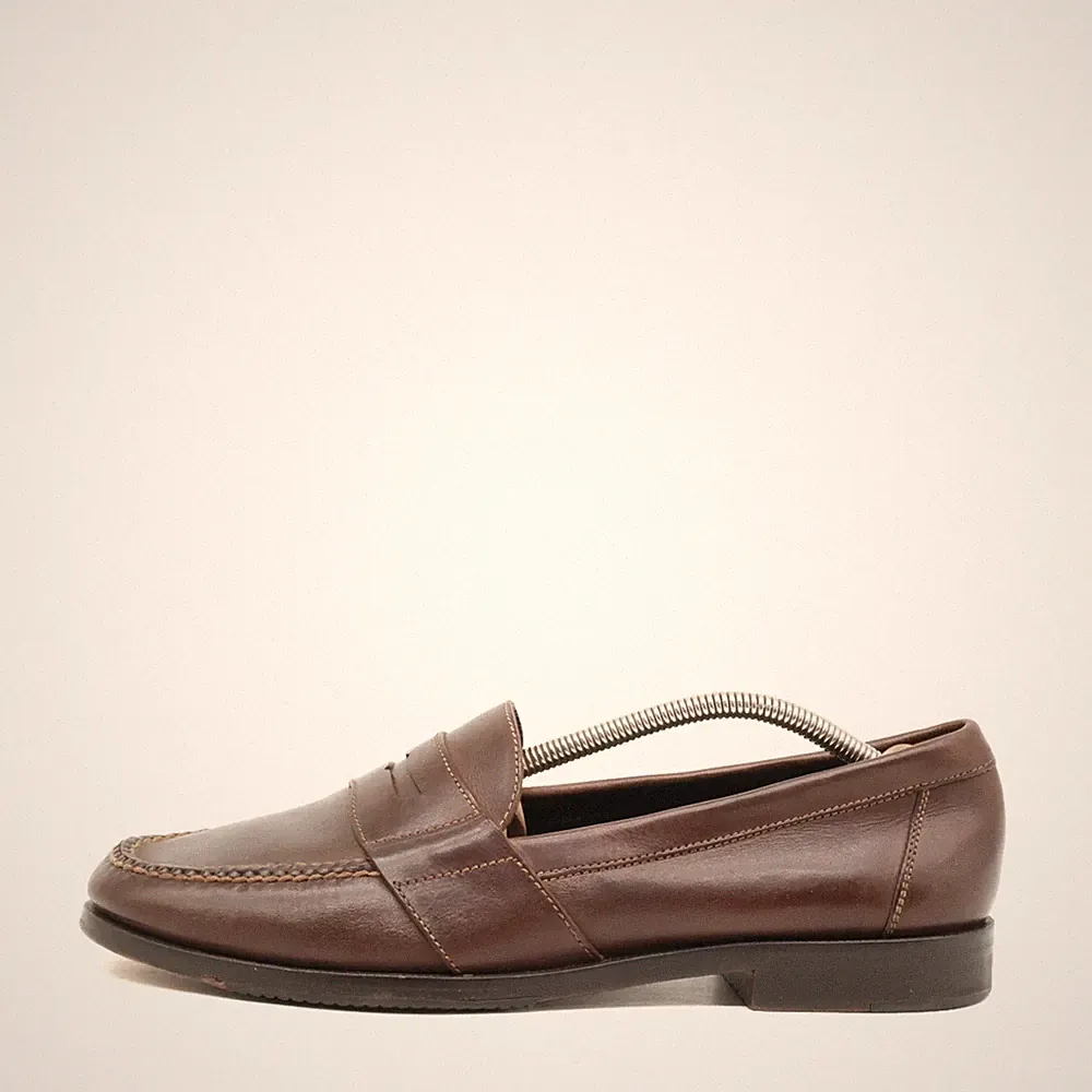 Cole Haan Herren C04019 Loafer Braun Leder Weiches Penny Slipper EU 43,5