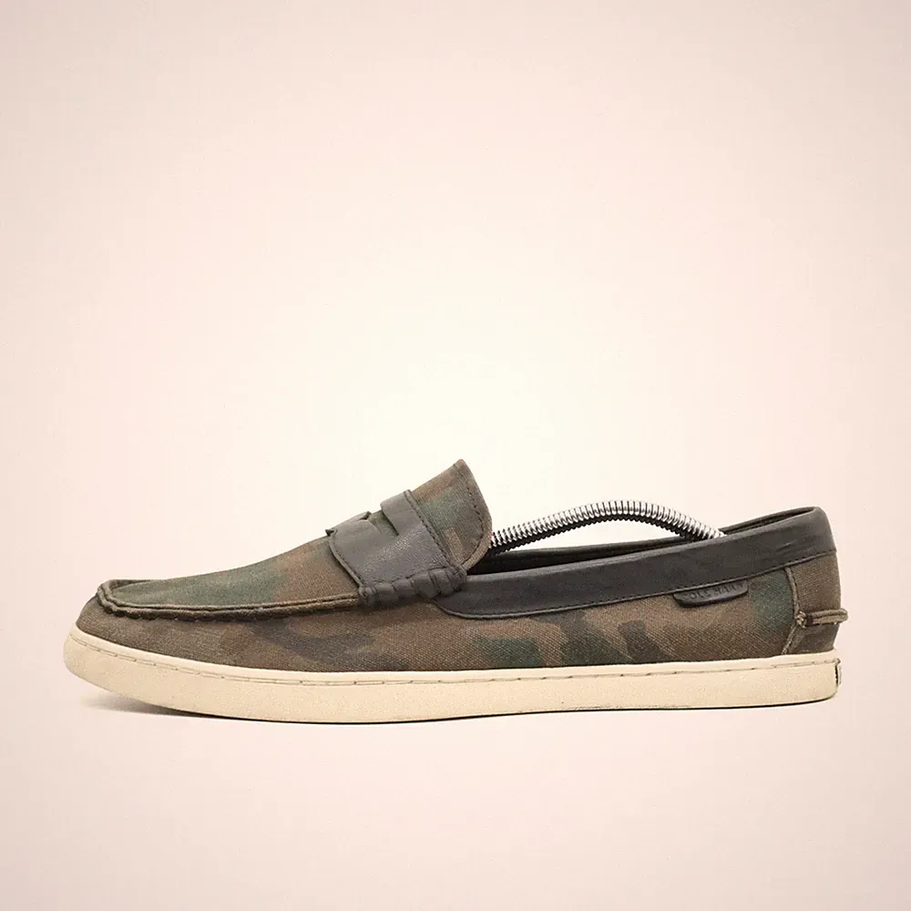 Cole Haan Herren Freizeitschuh EU 44 Grand ØS Camouflage Canvas Loafers