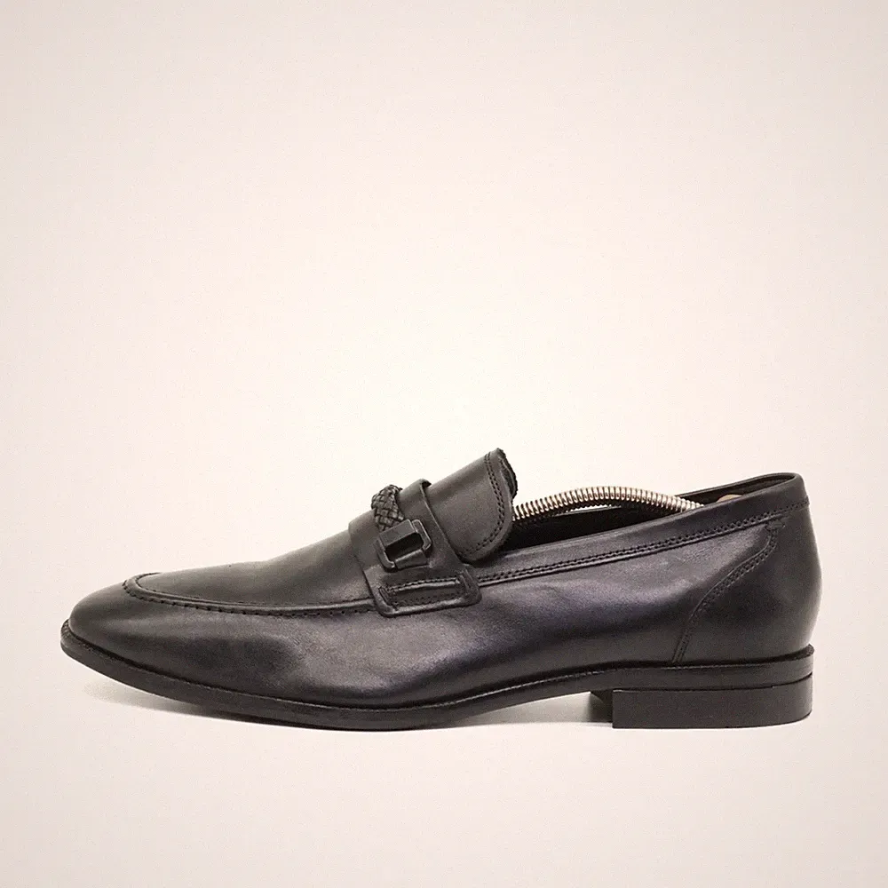 Cole Haan Herren Grand.360 Business-Schuhe Schwarz Zierschnalle Loafer EU 43.5