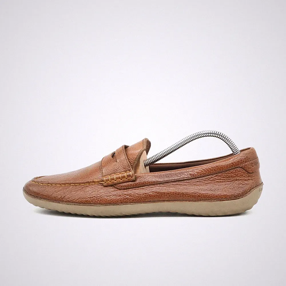 Cole Haan Herren Grand.ØS Loafer Braun Leder Bequemlichkeit Mokassin EU 43